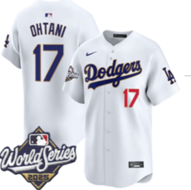 Men Nike 2026 Los Angeles Dodgers #17 Ohtani White Game MLB Jersey 1119